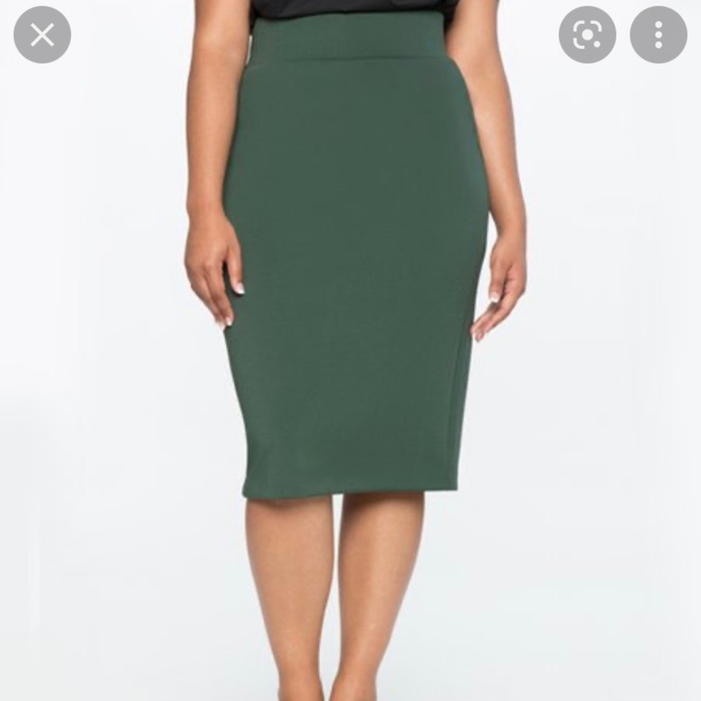 ELOQUII Neoprene Midi Pencil Skirt
